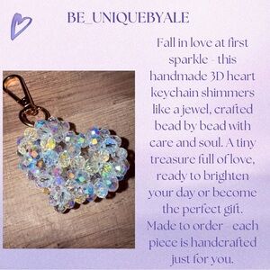Crystal Heart Keychain